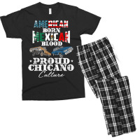 Lowrider Chicano Low Mexican American Latina Rider Cholo T Shirt Men's T-shirt Pajama Set | Artistshot