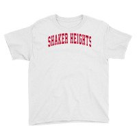 Shaker Heights Ohio Oh Vintage Sports Design Red Design Sweatshirt Youth Tee | Artistshot