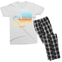 Clearwater Beach, Florida   Palm Tree & Sunset The Original Pullover H Men's T-shirt Pajama Set | Artistshot