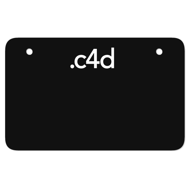 Cinema 4d File Extension ATV License Plate by cm-arts | Artistshot