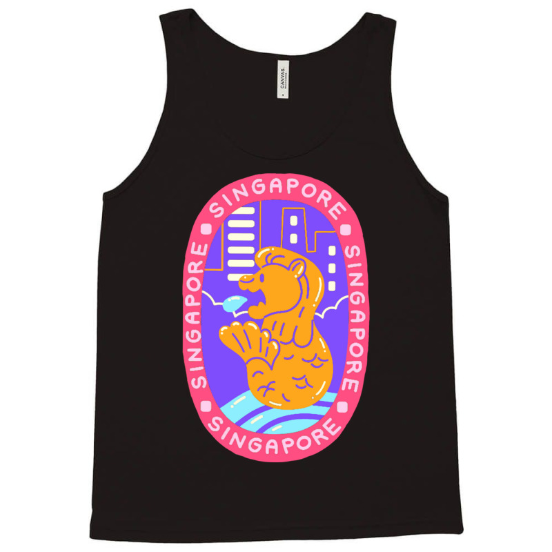 Singapore Cartoon Tank Top by NICHOLASGIBSON | Artistshot