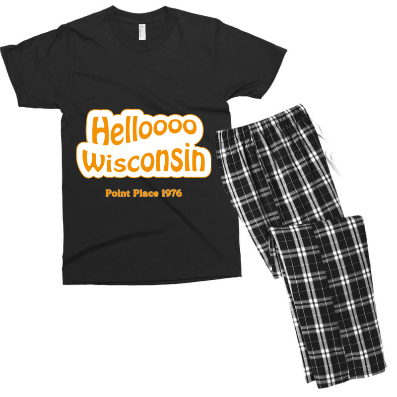 Helloooo Wisconsin Men's T-shirt Pajama Set by cm-arts | Artistshot