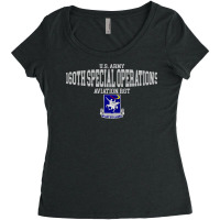 160th Special Operations Aviation Regiment (airborne) Long Sleeve T Sh Women's Triblend Scoop T-shirt | Artistshot