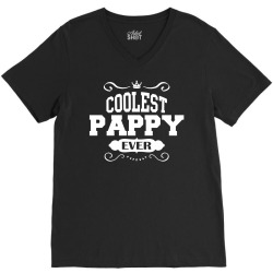 Coolest Pappy Ever V-Neck Tee | Artistshot