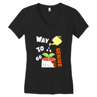 Way To Go Genius Women's V-neck T-shirt | Artistshot