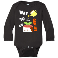 Way To Go Genius Long Sleeve Baby Bodysuit | Artistshot