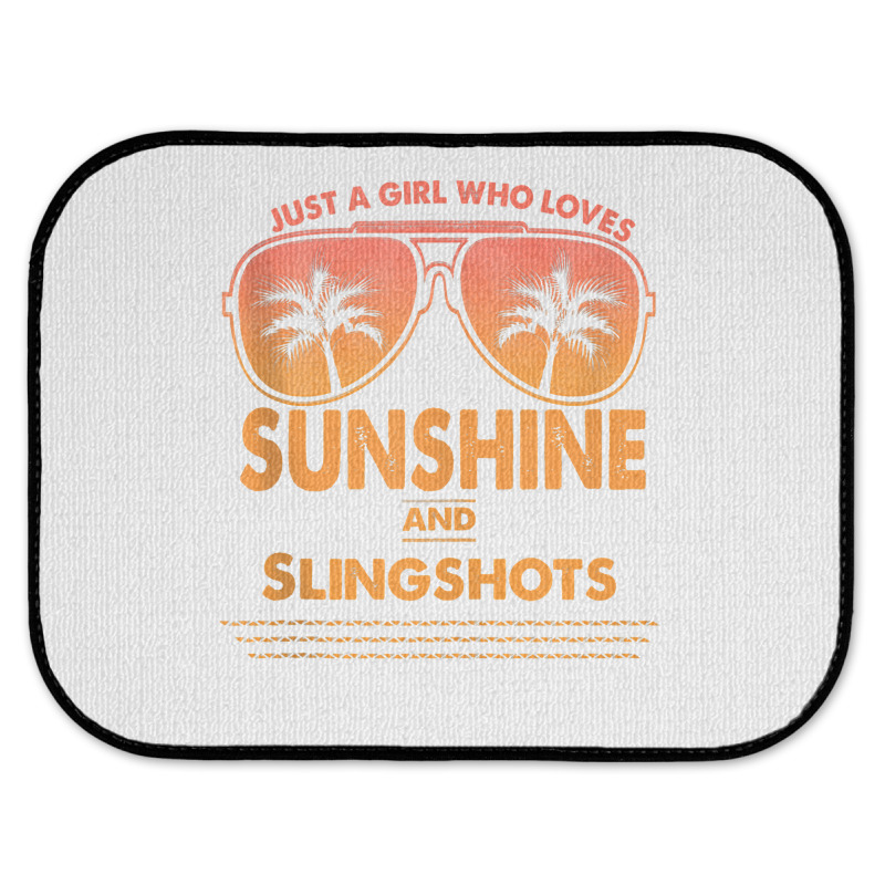 Just A Girl Who Loves Sunshine And Slingshots For Woman Tank Top Rear Car Mat | Artistshot