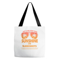 Just A Girl Who Loves Sunshine And Slingshots For Woman Tank Top Tote Bags | Artistshot