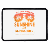 Just A Girl Who Loves Sunshine And Slingshots For Woman Tank Top Rectangle Patch | Artistshot