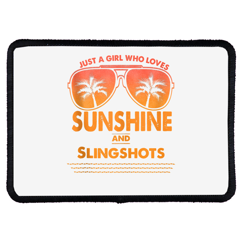 Just A Girl Who Loves Sunshine And Slingshots For Woman Tank Top Rectangle Patch | Artistshot