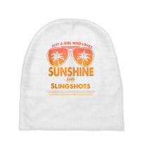 Just A Girl Who Loves Sunshine And Slingshots For Woman Tank Top Baby Beanies | Artistshot