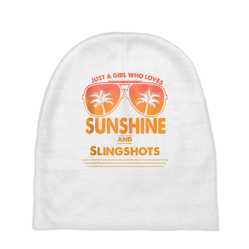 Just A Girl Who Loves Sunshine And Slingshots For Woman Tank Top Baby Beanies | Artistshot