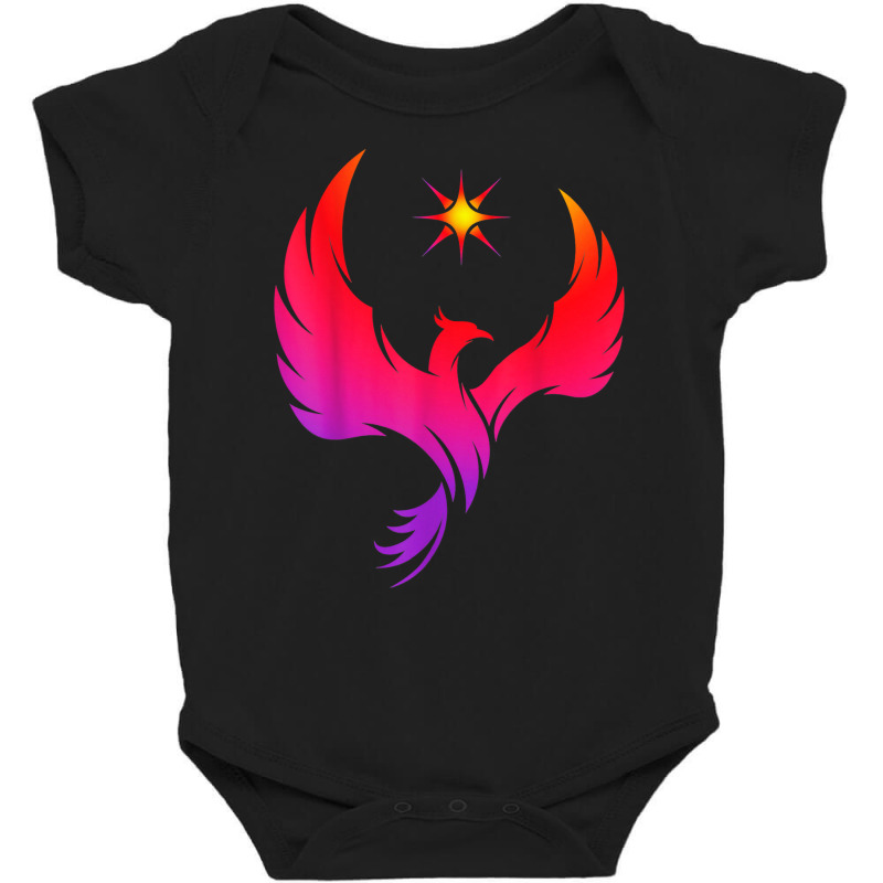 Phoenix Bird Mystical Creature Mythology Sunset Colors T Shirt Baby Bodysuit by cm-arts | Artistshot