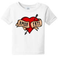 Amor Fati   Classic Nietzsche Tattoo Heart Design Premium T Shirt Baby Tee | Artistshot