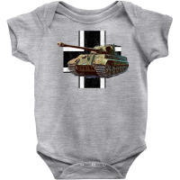 Tiger Ii German Heavy Tank Ww2 Panzer Armored T Shirt Baby Bodysuit | Artistshot