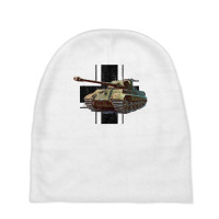 Tiger Ii German Heavy Tank Ww2 Panzer Armored T Shirt Baby Beanies | Artistshot