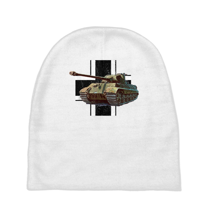 Tiger Ii German Heavy Tank Ww2 Panzer Armored T Shirt Baby Beanies by cm-arts | Artistshot