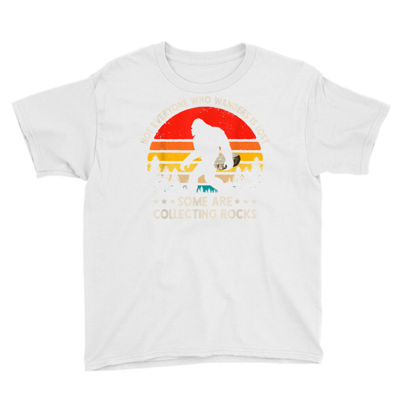 Some Are Collecting Rocks Geologist Rockhounding Bigfoot T Shirt Youth Tee by cm-arts | Artistshot