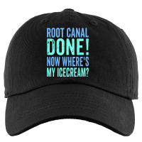 Root Canal Done Now Where's My Icecream Funny Dentist Dental Kids Cap | Artistshot