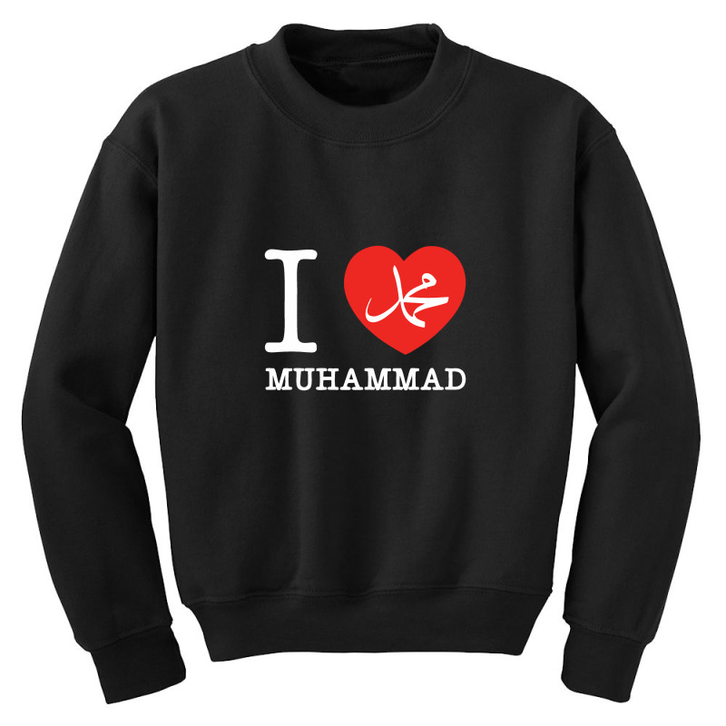 I Love Muhammad Design Youth Sweatshirt by Imasji | Artistshot