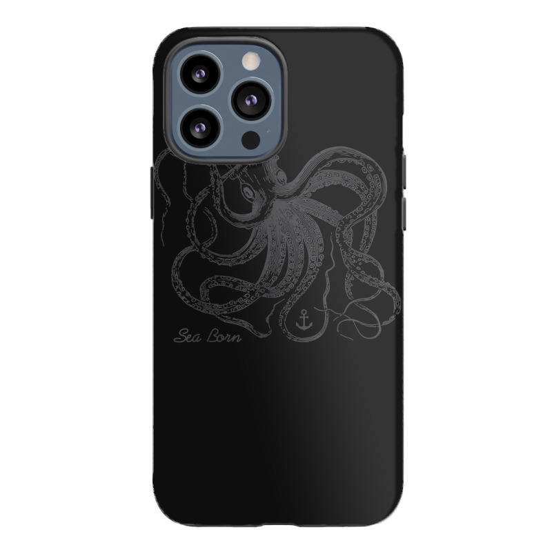 Vintage Black Octopus Marine Biologist Ocean Sea Life 5 Iphone 13 Pro Max Case | Artistshot