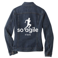 So Agile It Hurts Pi Planning Ladies Denim Jacket | Artistshot