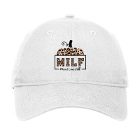 Milf Man I Love Fall Funny Woman Autumn Seasons Lover Sweatshirt Adjustable Cap | Artistshot