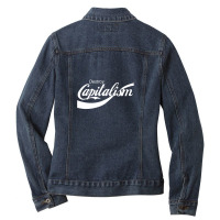 Destroy Capitalism Ladies Denim Jacket | Artistshot