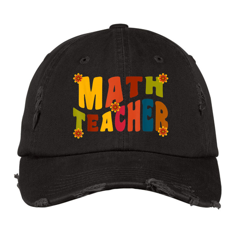 Mathematics Equation Back To School Retro Math Teacher's Day Vintage Cap by Fashonus | Artistshot