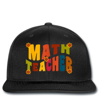 Mathematics Equation Back To School Retro Math Teacher's Day Printed Hat | Artistshot