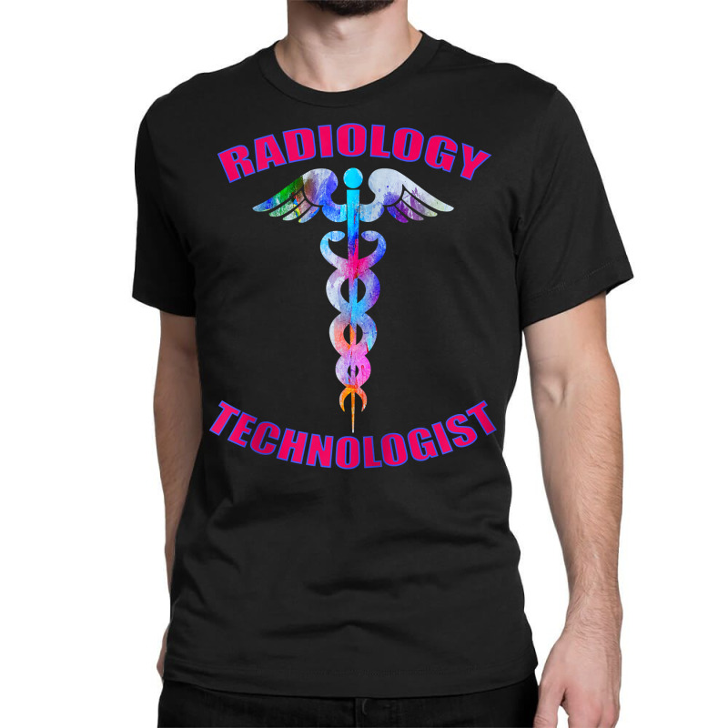 X Ray Radiology Technologist Tech Rt Caduceus Medical Symbol Zip Hoodi Classic T-shirt by pypybedypa | Artistshot