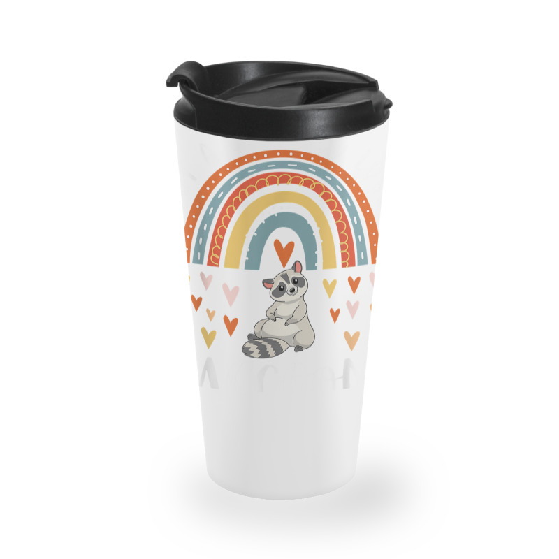 Rainbow Raccoon Girls Just A Girl Who Loves Raccoons Travel Mug By 