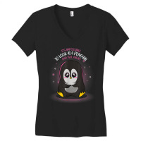 Impossible To Feel Angry Penguin Women's V-neck T-shirt | Artistshot