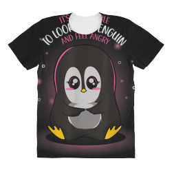 impossible to feel angry penguin All Over Women's T-shirt | Artistshot