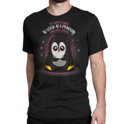 impossible to feel angry penguin Classic T-shirt | Artistshot