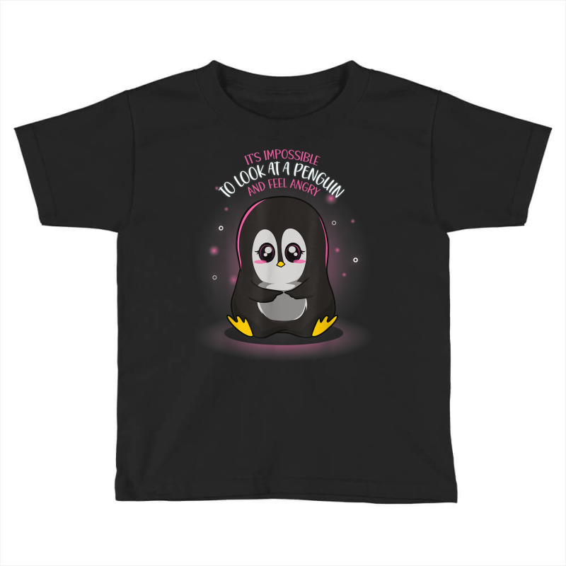 Impossible To Feel Angry Penguin Toddler T-shirt | Artistshot