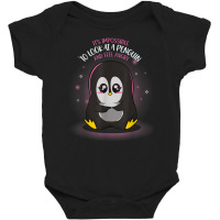 Impossible To Feel Angry Penguin Baby Bodysuit | Artistshot