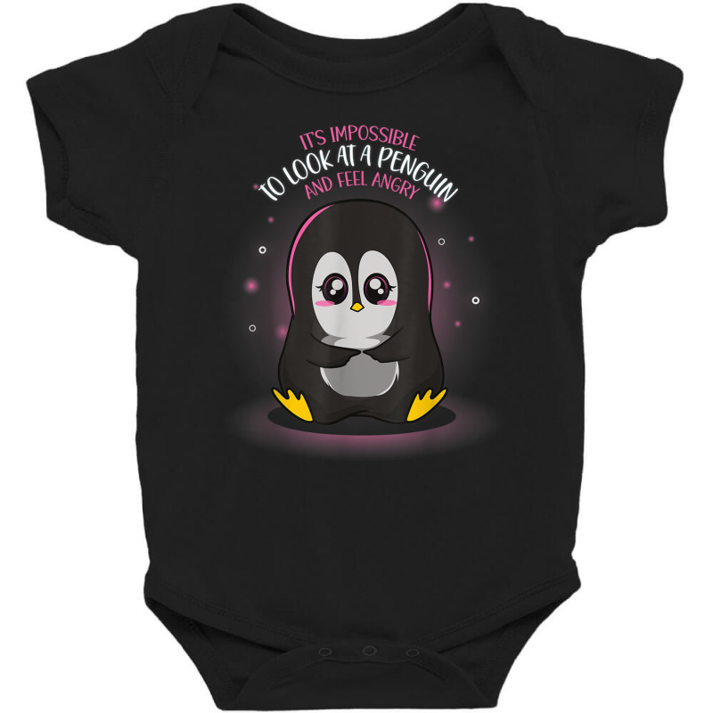 Impossible To Feel Angry Penguin Baby Bodysuit | Artistshot