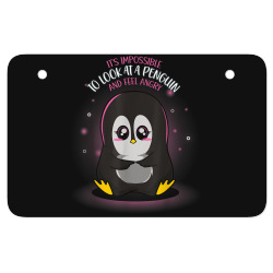impossible to feel angry penguin ATV License Plate | Artistshot