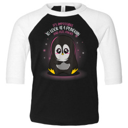 impossible to feel angry penguin Toddler 3/4 Sleeve Tee | Artistshot