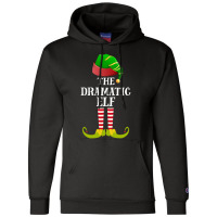 Dramatic Elf   Funny Matching Family Christmas Pajamas T Shirt Champion Hoodie | Artistshot