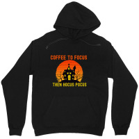 Vintage Retro Sunset Coffee To Focus Then Hocus Pocus Unisex Hoodie | Artistshot