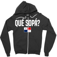 Que Sopa Panamanian Slang Panama Flag T Shirt Zipper Hoodie | Artistshot