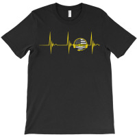 Dispatcher Heartbeat Ekg Pulse 911 Operator Thin Yellow Line T-shirt | Artistshot