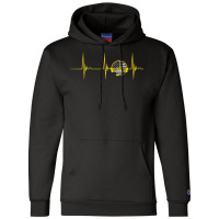 Dispatcher Heartbeat Ekg Pulse 911 Operator Thin Yellow Line Champion Hoodie | Artistshot