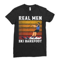 Mens Waterskiing Water Skiing Surface Water Sport Boat Waves Ladies Fitted T-shirt | Artistshot