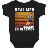 Mens Waterskiing Water Skiing Surface Water Sport Boat Waves Baby Bodysuit | Artistshot