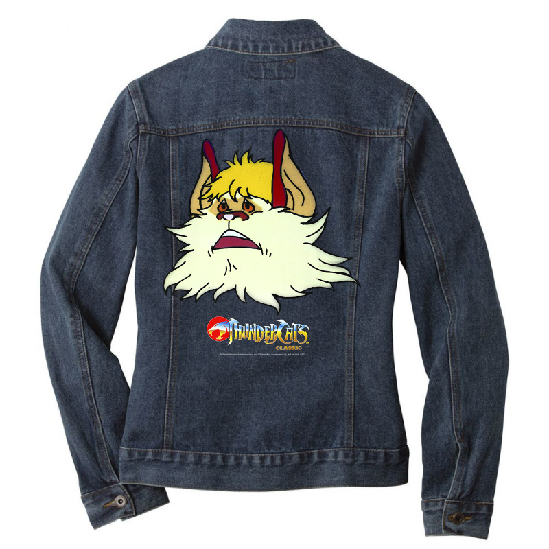 Thundercats Classic Snarf Big Face Premium T Shirt Ladies Denim Jacket by nuzhetanopo | Artistshot