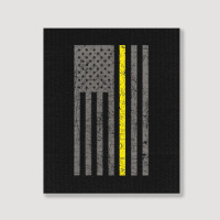 Dispatcher Thin Gold Line Shirt Portrait Canvas Print | Artistshot