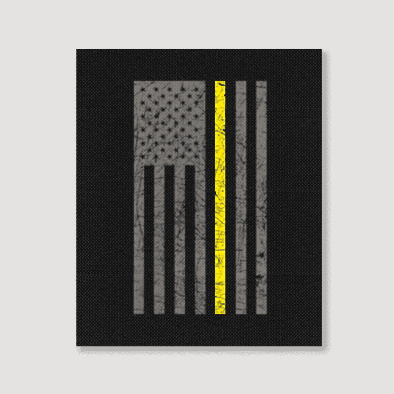 Dispatcher Thin Gold Line Shirt Portrait Canvas Print | Artistshot